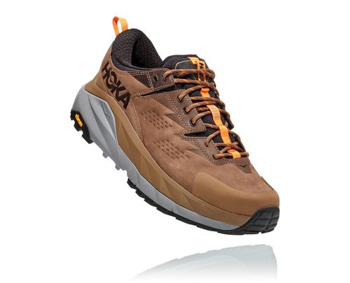 Hoka One One Herre Kaha Low Gore-tex Fjellsko Otter/Persimmon Oransje Norge-56BHM